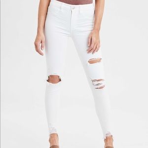 American Eagle white jeggings